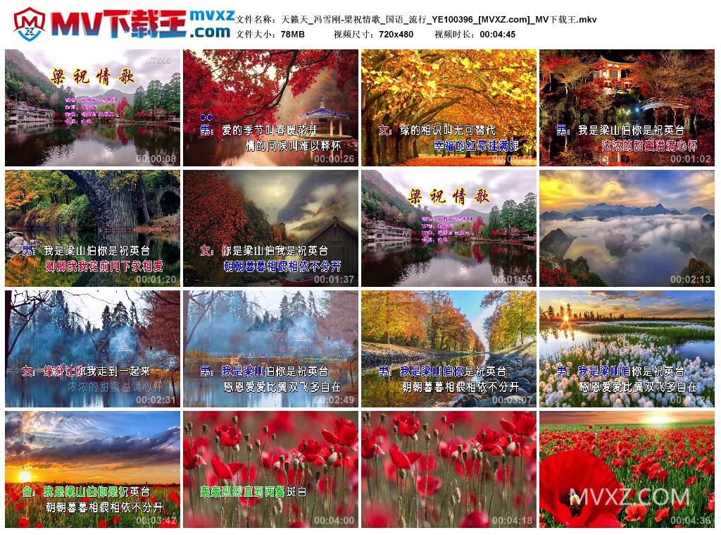 天籁天_冯雪刚-梁祝情歌_国语_流行_YE100396